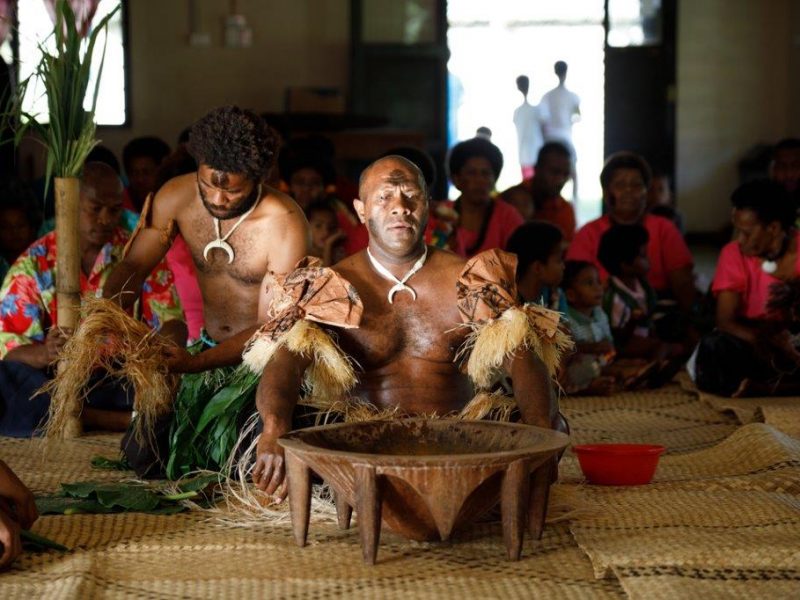 A traditional Kava ceremony.