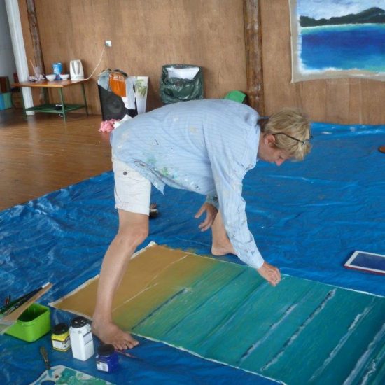 Mark Waller Acrylic Painting course Fiji Daku Resort
