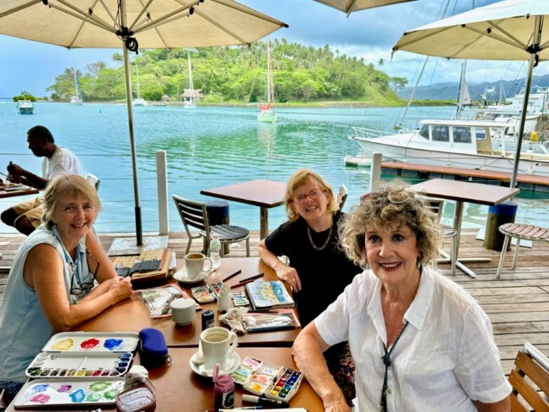 Erin Hill Urban Sketching Copra Shed Savusavu r