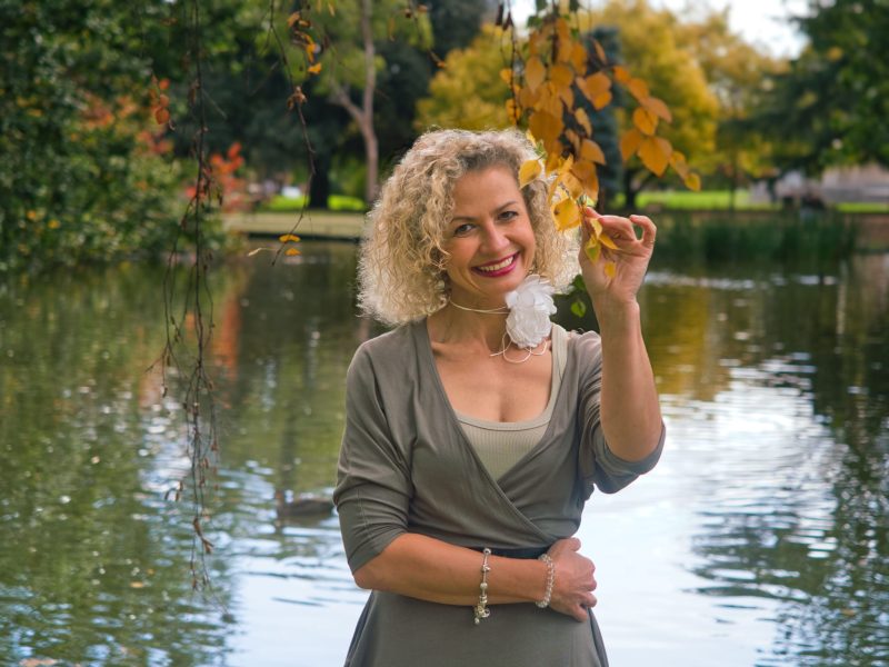 Olga Kirk by the lake