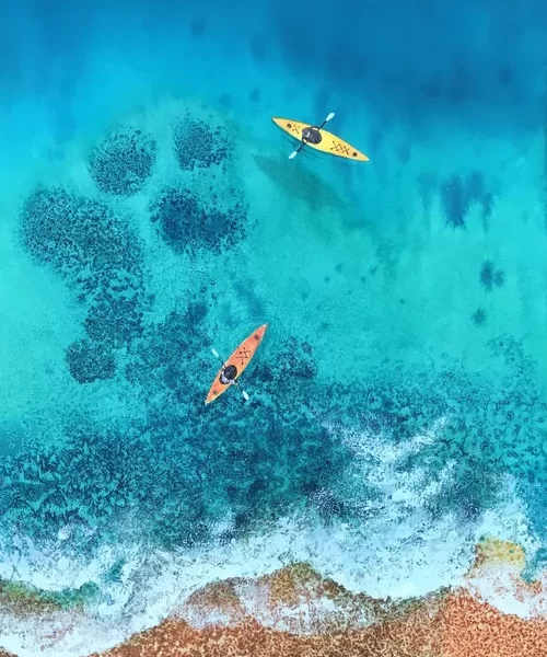 Rehann Irshad watercolour boats on reef