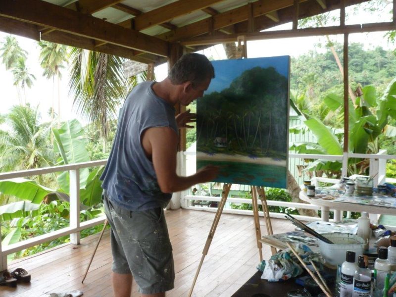 11 Mark Waller Acrylic Painting Daku Resort 4_r